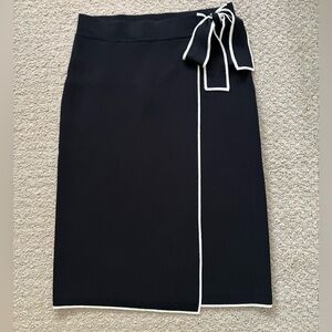 NWT Ann Taylor Knitted Pencil Skirt Black XS Petite